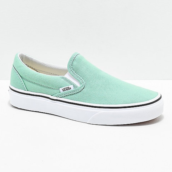 Vans Shoes - Slip on Vans (Neptune Green/Blue)